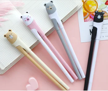 

100pcs/Lot Wholesale Gel Pen Hot Sell Creative Lazy Person Copy Pair Pens 0.5mm Student Stationery Wruting Supplies GP756