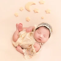 5Pcs Newborn Photography Props Baby Wool Felt Stars Decorations Infant Photo Shooting Accessories 4