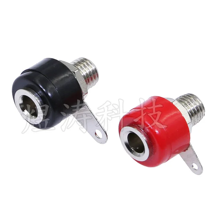 

4MM Banana Plug 4MM Banana Plug Socket Banana Jacks Wiring Terminal Block Red/Black And White with Pattern