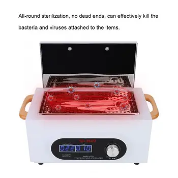 

LCD Screen Sterilization Machine High Temperature Disinfection Cabinet Sterilizer Manicure Tool Nails Art Manicure Tools