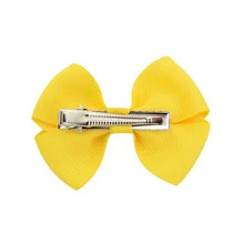 Алиэкспресс Лидер продаж детский бант шпилька головной убор сплошной цвет перевернутый Цветок многоцветный Европа и Америка аксессуары для волос