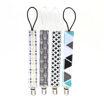 

The New Baby pacifier chain clip Cotton double-layer printed baby pacifier chain Adjustable Holder for Nipples AXA033