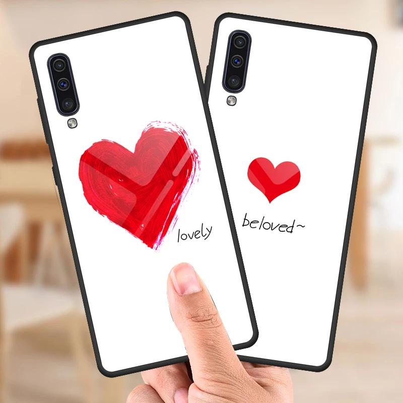 Luxury Tempered Glass Case For Samsung Galaxy A50 A10 A20 A30 A70 A7 A750 Protective Back Cover Note8 9 10+ Capa |