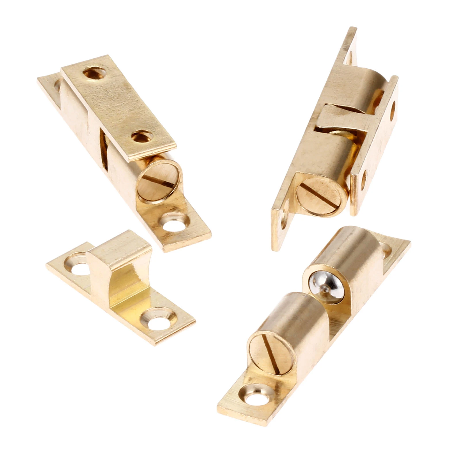 Dual Ball Touch Catch Cupboard Drawer Cabinet Door Latch Clip Lock Hardware Hot