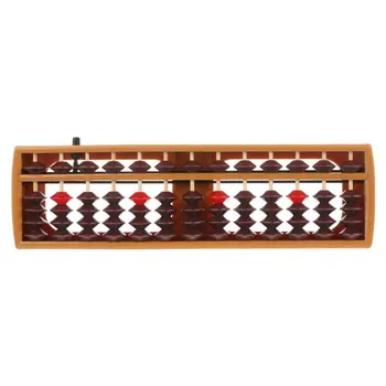 

Portable Japanese 13 Digits Column Abacus Arithmetic Soroban Caculating School Math Learning Tool