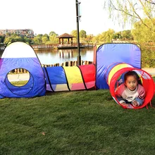 Крытый детский игрушечный домик для ползания, моющаяся детская палатка, игровой домик, детский туннель для ползания