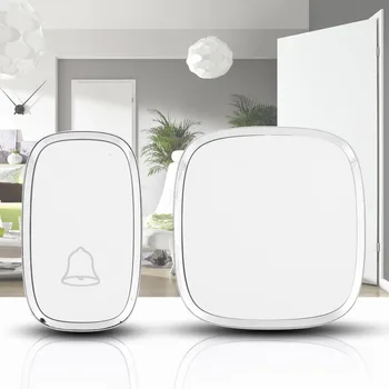 

Wireless Chime Doorbell Waterproof 200M Remote Control EU UK US Plug smart Door Bell Ling Bell 1 button 1 2 receivers