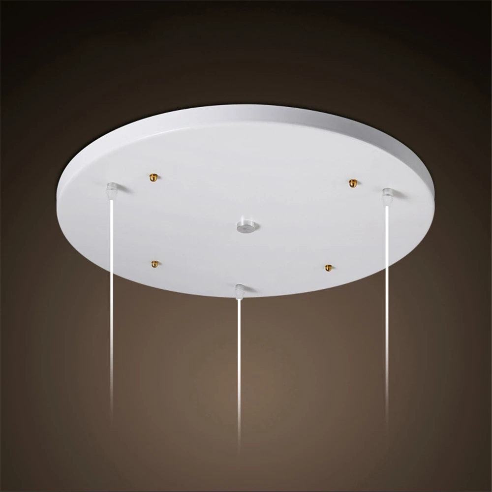 

Ceiling Plate Black/White Iron Pendant Lamp Bases DIY 3 holes 25-60cm Straight/Round Ceiling Base Fittings Lighting Accessories