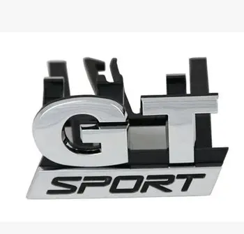 

HOT Chrome GT SPORT Front Grill Grille Badge Emblem fit for vw Golf MK5 GT 06-09 car-styling car stickers