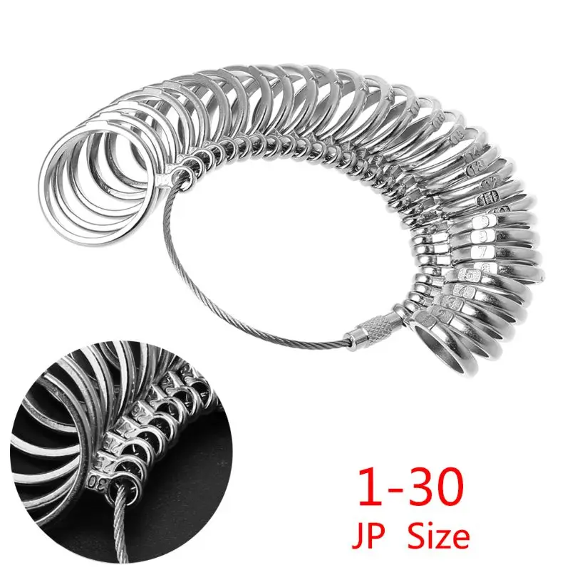 EU/JP/KR/UK полезное стандартное ювелирное изделие измерительный инструмент кольца Размер металлическое кольцо размер r измерительный прибор - Цвет: JP