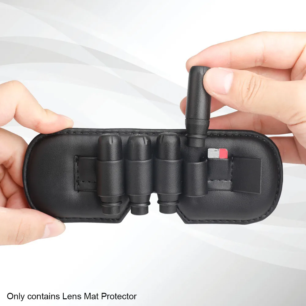 Outdoor Dust Resistant PU Lens Mat Protector Flying Glasses Memory Card Slot Holder Soft Professional For DJI FPV Goggles V2 | Электроника