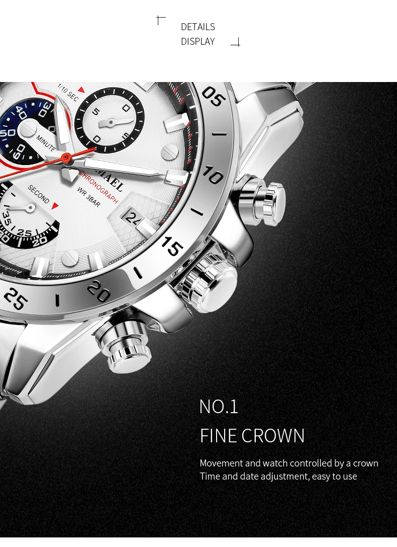 Бизнес сплав часы для мужчин классические часы с тремя глазами и шестью стежками циферблат Мужские часы модные часы SL-9090