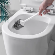 Держатель для туалетной щетки обновленный современный дизайн с мягкой щетиной для ванной комнаты Набор кистей для унитаза TP899