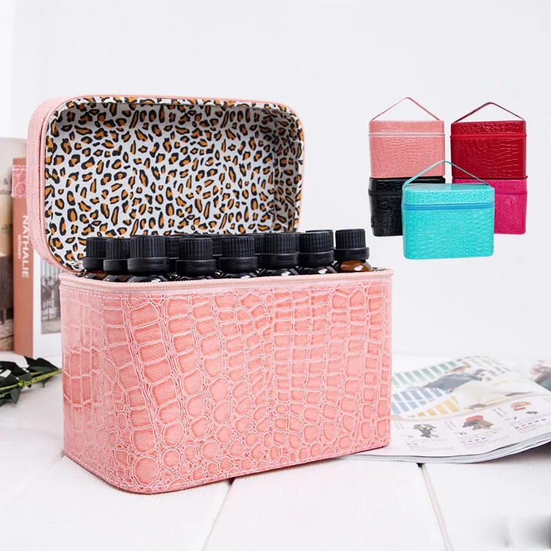 

84 Bottles PU Leather Diamond Painting Charms Rhinestones Tool Storage Bag Case Organizer Beads Diamond Embroidery Storage Box