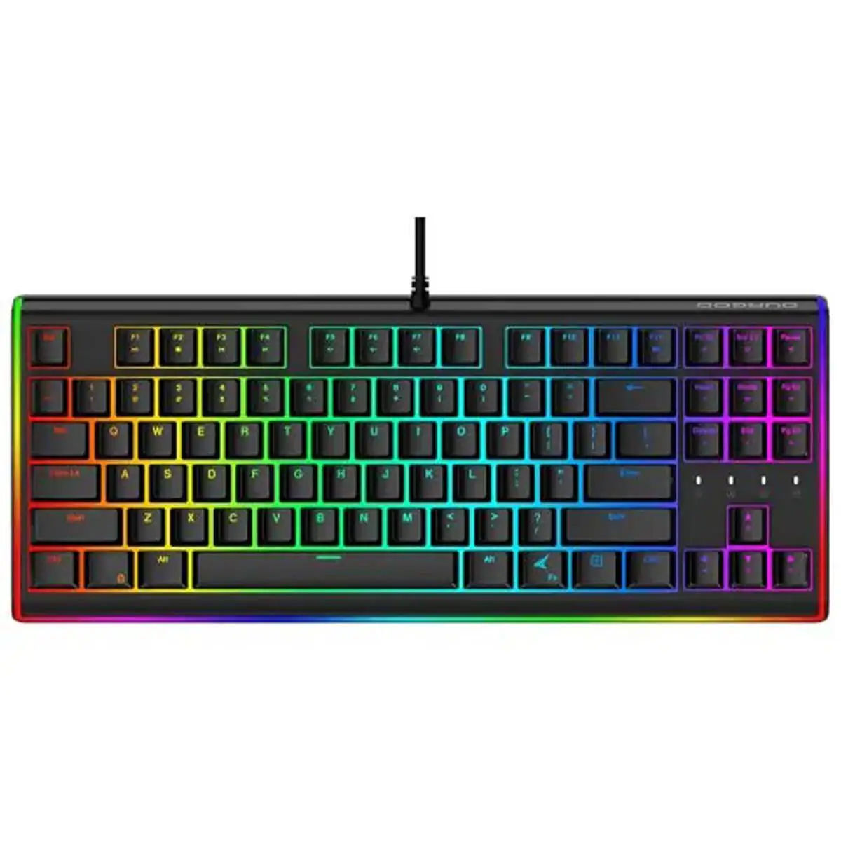 Игровая механическая клавиатура 87 клавиш RGB светодиодный с подсветкой плавный свет Edge Механическая геймерская Клавиатура Cherry MX коричневая