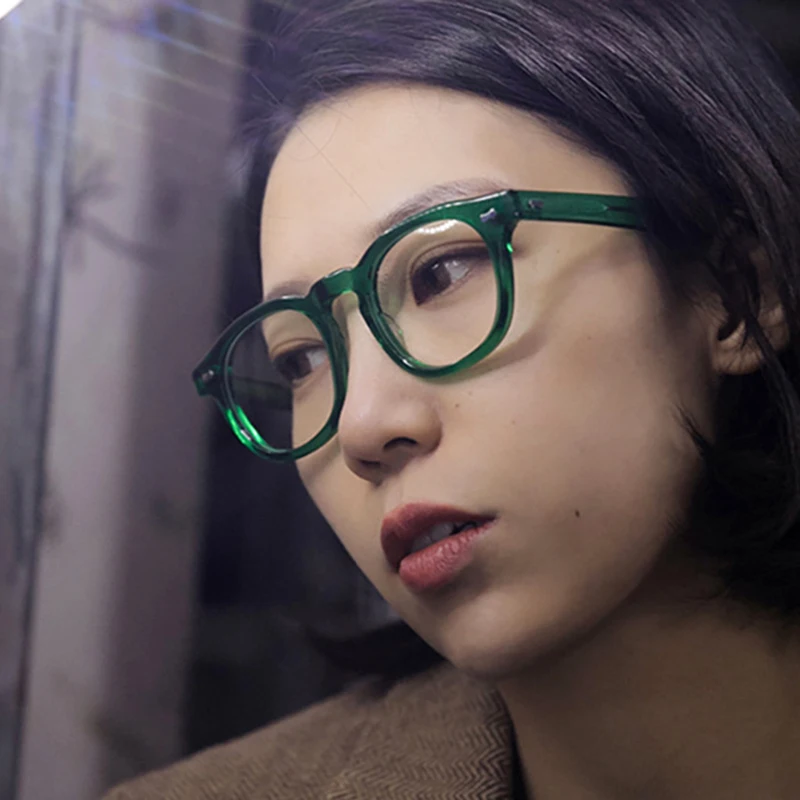Vintage Round Glasses Men Women Fashion Eyeglasses Shortsight Prescription Eyewear -1.0 -1.5 -2.0 -2.5 -3.0 -3.5 -4.0 -6.0 6