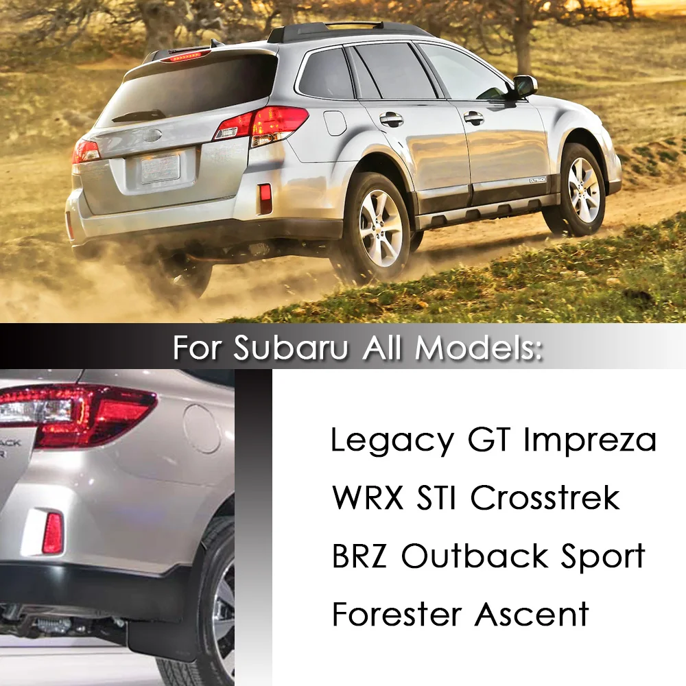 Брызговики для Subaru Justy Legacy B4 Touring Wagon Liberty GT Impreza RX GX LX WRX STI XV