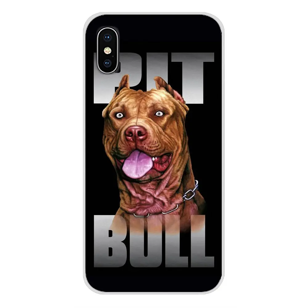 Pit Bull прекрасная комнатная собачка Pitbull TPU прозрачные чехлы для Apple IPhone X XR XS MAX 4 4s 5 5S 5C SE 6 6S 7 8 Plus ipod touch 5 6 - Цвет: images 8