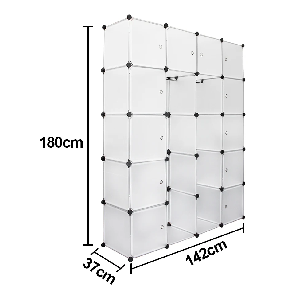 Simple Wardrobe 20 Lattice DIY Assembled Wardrobe Clothing Storage Cabinet Bookcase Clothes Organizer Home Furniture Simple Wardrobe 20 Lattice DIY Assembled Wardrobe Clothing Storage Cabinet Bookcase Clothes Organizer Home Furniture