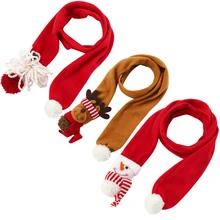 Модный теплый шарф, милый детский Рождественский шарф Рождественский подарок в форме снеговика и лося