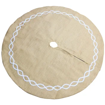 

1Pc Tree Bottom Cover Practical Round Carpet Tree Base Wrap for Party Christmas