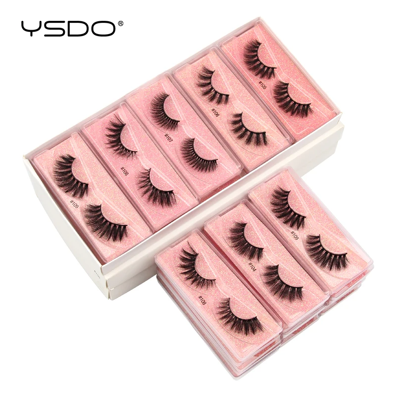 Mink False Eyelashes Fluffy 3D Wispy Makeup Lashes