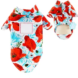 Летняя Повседневная рубашка с принтом милой собаки Гавайи, Пляжная рубашка туристическая, Пляжная рубашка с короткими рукавами, блуза с
