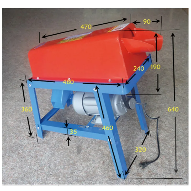 

New Material and Small Size Electric Corn Thresher Shelling Machine 220V Household or Agricultural Use Tools