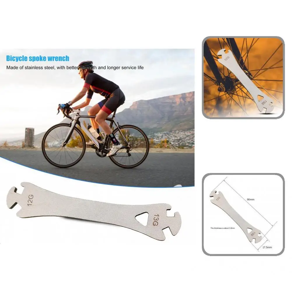 Spoke Wrench Anti-rust Wear-Resistant Compact 12/13G Rim Knitting Tool Cycling for Refit | Спорт и развлечения