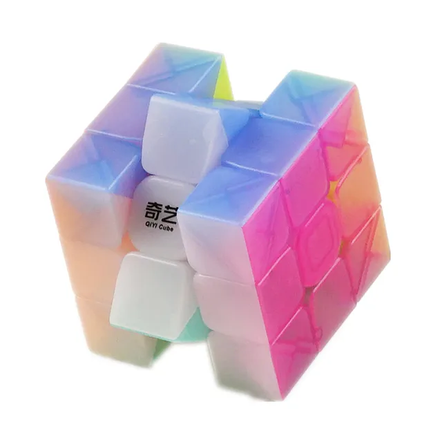 QiYi Warrior W 3x3x3 Jelly Cube Speed Cube 3X3 3Layers Speed Cube Professional Cubo Magico Puzzle Toy For Children Kids Gift Toy 4