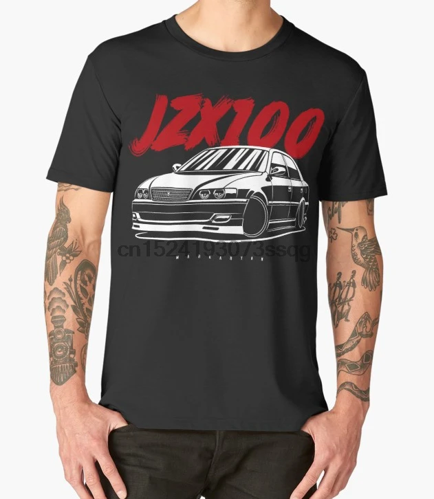 Мужская футболка с принтом хлопковые футболки круглым вырезом Chaser JZX100 женская