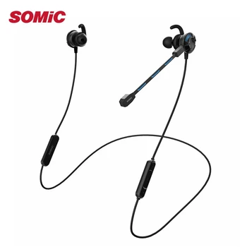 

Somic G618 Pro Wireless Bluetooth Gaming Earphone Lossless HiFi Stereo Music Headphone Earhook with Dual Mic for PUBG Gamer