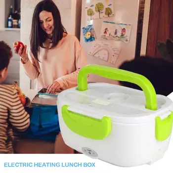 

2 in 1 Stainless Steel Liner ABS Shell Portable Electric Heating Lunch Box Food Heater Container Household Kitchen Tableware