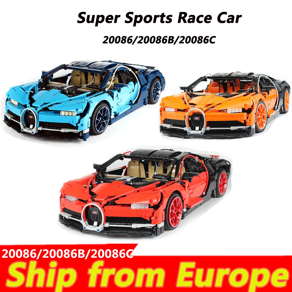 

20086B 20086C Super Sports car 42083 4031 power functions Racing Car Building Blocks architecture Bricks toy Gift Bugattied car