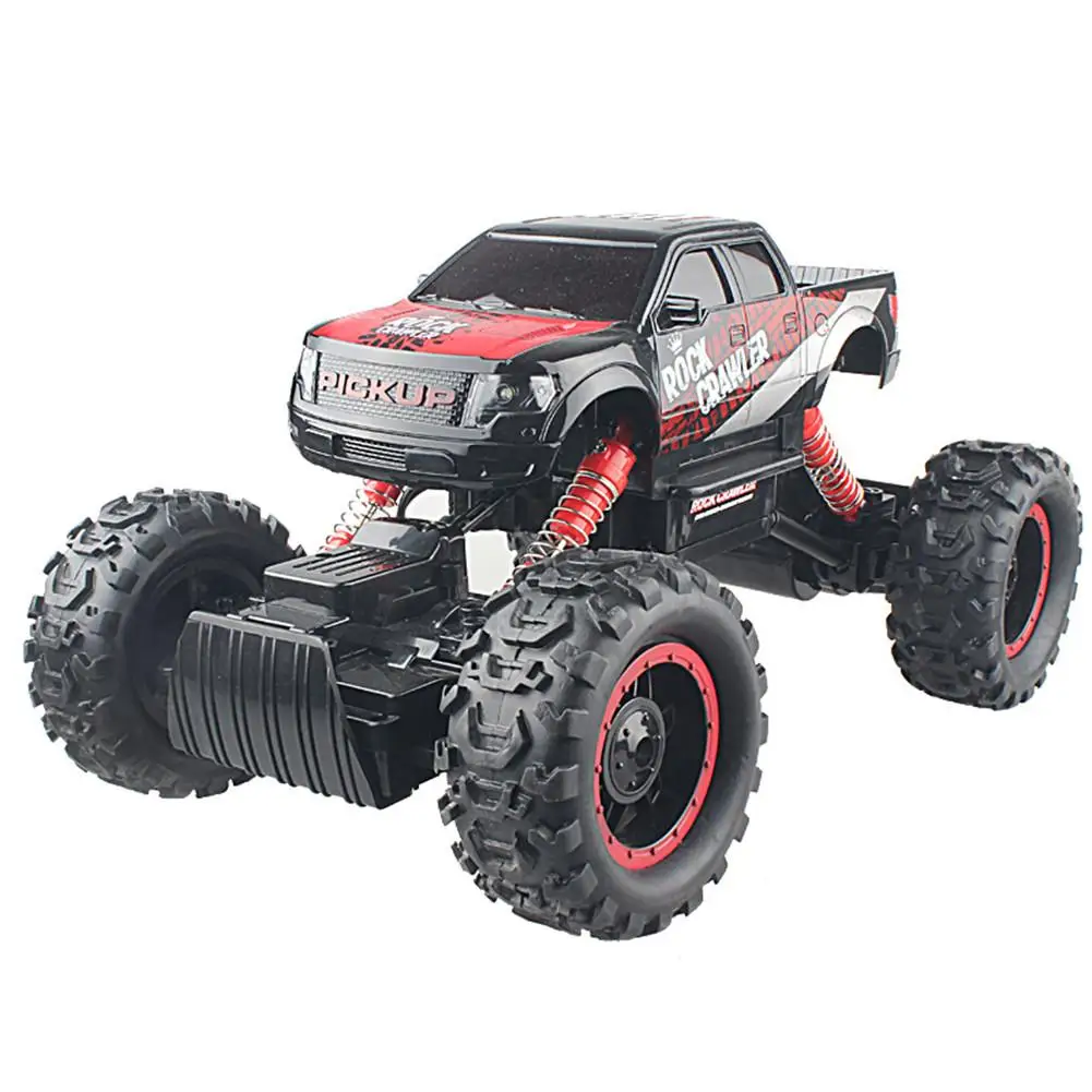 Black 1/14 Радиоуправляемая машинка с дистанционным управлением, модель автомобиля для бездорожья, игрушечный автомобиль для снежного человека, высокоскоростная Гоночная машина для скалолазания по всей местности, игрушки в подарок для мальчиков - Цвет: Black
