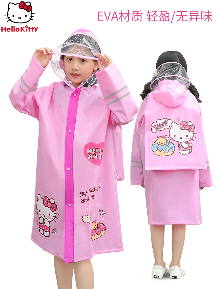 Детский дождевик hello kitty с капюшоном EVA для детей плащ милыми животными мальчиков
