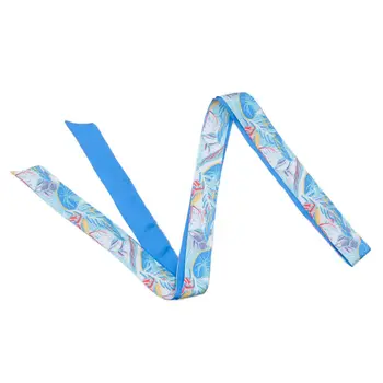 

63" Lady Skinny Scarf Chiffon Extra Long Slim Ribbon Belt Thin Tie Neck Office Narrow Scarfs for Women Lightweight Neck Scarves