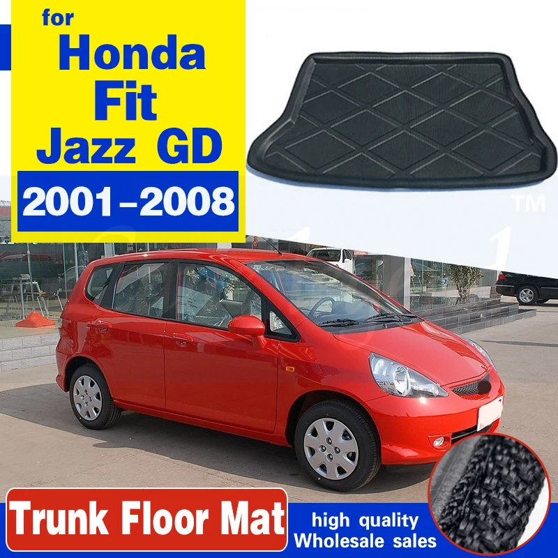Автомобильный задний багажник Коврики для багажника ЛОТОК ДЛЯ Honda Fit Джаз GD 2001 - 2008