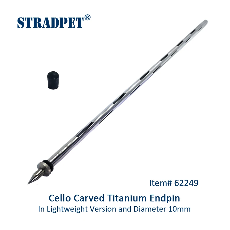 Stradpet Solid Titanium Endpin Or Carved Titanium Endpin For Cello In