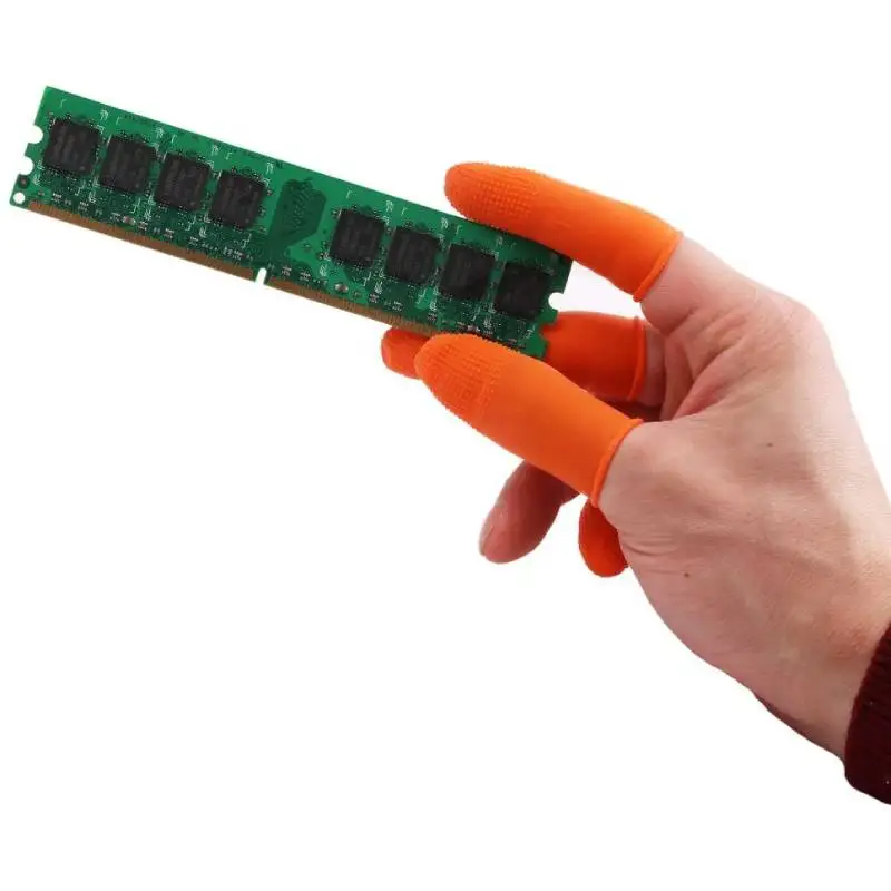 Disposable Finger Covers Anti-Static Protective Gloves 100pcs For Electronic Repair Jewelry