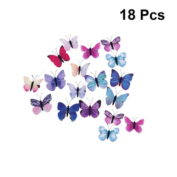 

18Pcs Fashion Cloth Hair Pins Butterfly Shape Hair Clips Colorful Barrette Adorable Headpins Cute Headdress for Girls Random Col
