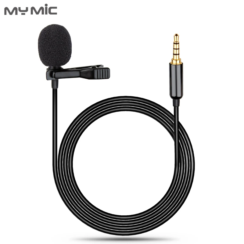 

My Mic LJ01 professional omnidirectional karaoke recording lapel clip lavalier microphone for cellphone laptop DSLR