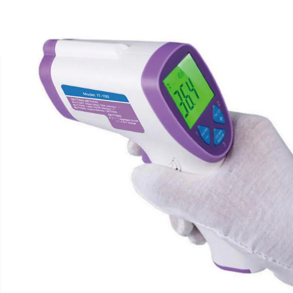 

1.18-5.9 Inches Non-contact Digital Infrared Human Body Thermometer Large Clear LCD Digital Temperature Tester DC 3V For All Age