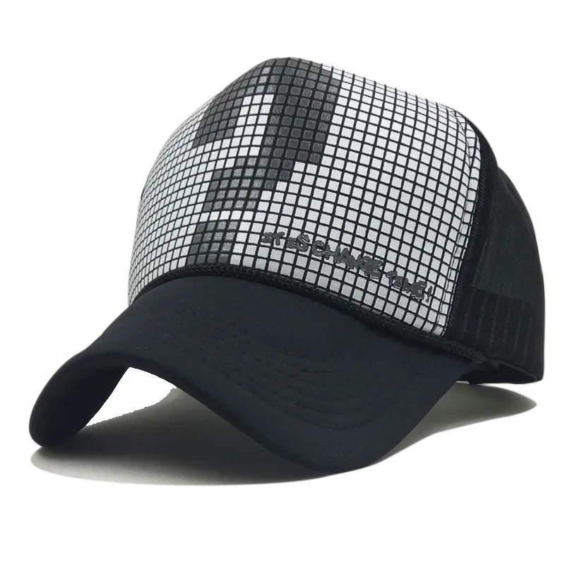Модная цветная бейсболка с принтом для мужчин и женщин, Снэпбэк хип-хоп шапка, кепка, летние дышащие сетчатые солнцезащитные кепки, унисекс уличная одежда - Color: 03