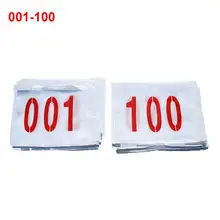 Running Number Plate Track And Field Number Cloth Race Number Polyester Cotton Shrinkproof Circumference Pocket