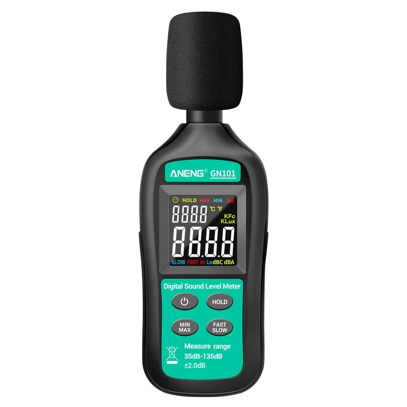 

Digital Noise Meter Sound Level Meter Decibel Monitor Logger Diagnostic Tool G88A