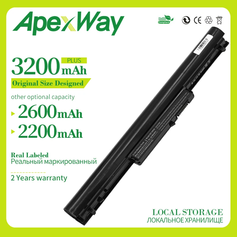 

ApexWay 4 CELL Laptop Battery For HP Pavilion 14 14t 14z 15 15t 15z Series 694864-851 695192-001 H4Q45AA HSTNN-YB4D VK04
