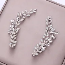 Винтажные женские заколки для волос, хрустальные бусины, свадебные тиары головной убор для невесты, свадебный головной убор для женщин, ювелирные изделия LB