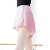 Ballet Skirt Dance Ombre Women Gradient Dance Chiffon Skirt Ballet Dance Costumes Adult Tie Up Mini Short Dress For Dancing