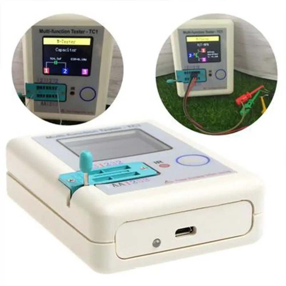 LCR-TC1 тестер транзисторов ESR емкость измеритель электронный Диод Триод подсветка